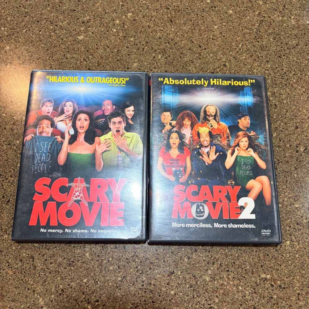 Scary Movie and Scary Movie 2 DVD Set Wayans Brothers Comedy Parody Widescreen